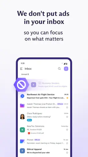 Proton Mail: Encrypted Email screenshot