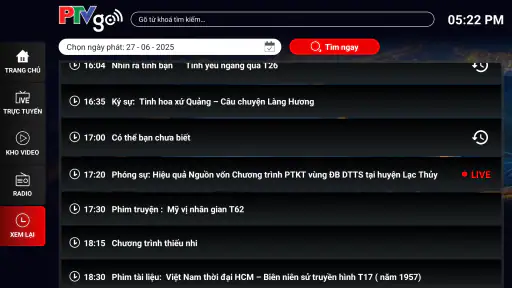 PTVgo cho Android TV screenshot