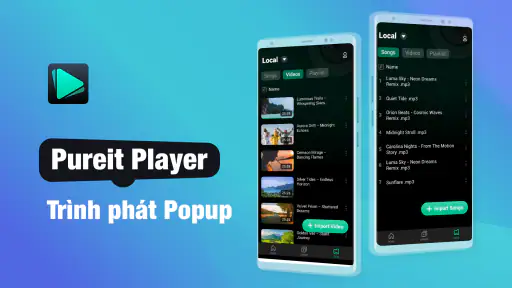 Pureit - Trình phát Popup screenshot
