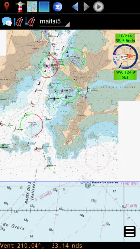 qtVlm Navigation and Routing screenshot
