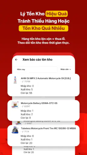 Quản Lý Kho Hàng và Tồn Kho screenshot