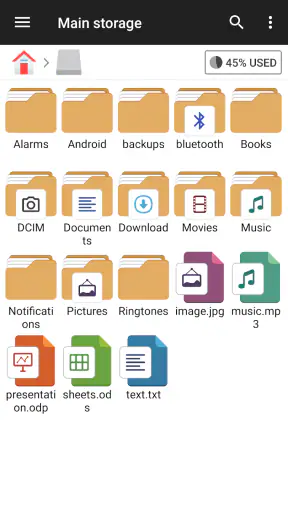 Quản lý tập tin screenshot