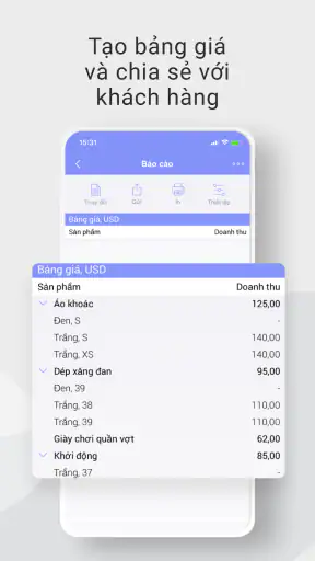 Quản lý Thu Chi, Kho, Bán Hàng screenshot