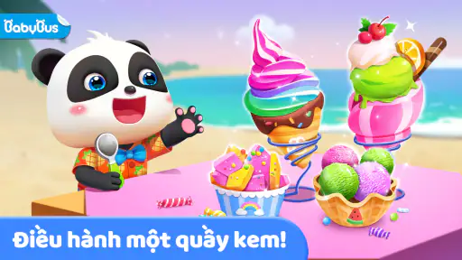 Quầy kem của Bé Gấu Trúc screenshot