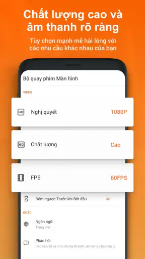 Quay video màn hình: XRecorder screenshot