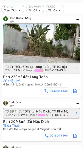Quy Hoạch BRVT screenshot