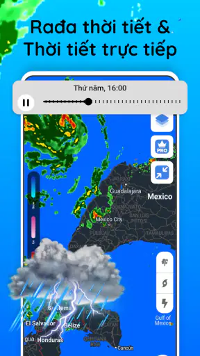 Radar thời tiết trực tiếp screenshot