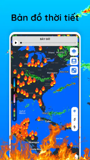 Radar thời tiết trực tiếp screenshot