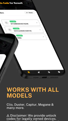 Radio Code for Renault screenshot