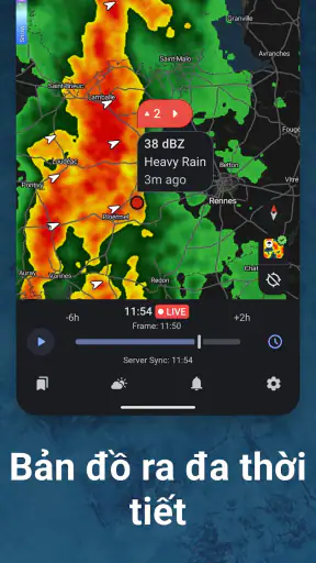 Rain Viewer: Bản đồ mưa screenshot