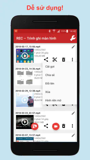 REC - Ghi video màn hình screenshot