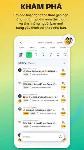 Reclub - Tìm bạn chơi thể thao screenshot