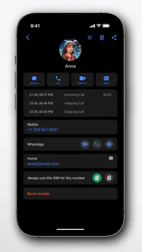 Right Dialer screenshot