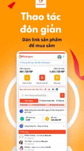 Riokupon: Mua sắm & Hoàn tiền screenshot