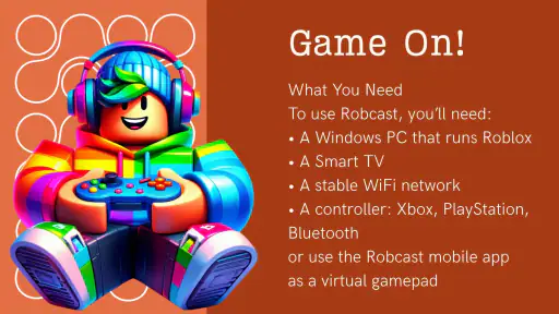 Robcast - Play Roblox on TV screenshot