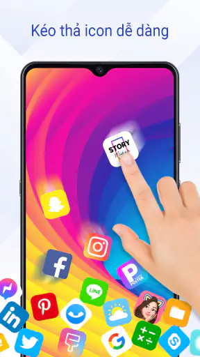 Rolling Icon: Hình Nền Động 3D screenshot