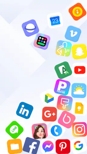 Rolling Icon: Hình Nền Động 3D screenshot