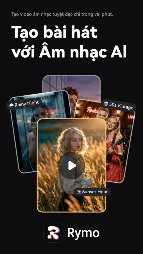 Rymo: Tạo Nhạc & Video bằng AI screenshot