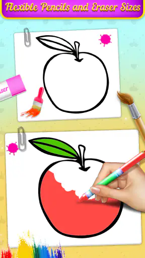 Sách tô màu trái cây &Vẽ screenshot