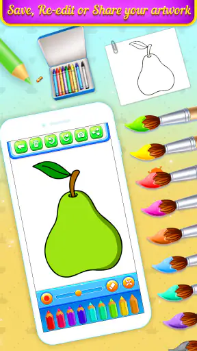 Sách tô màu trái cây &Vẽ screenshot