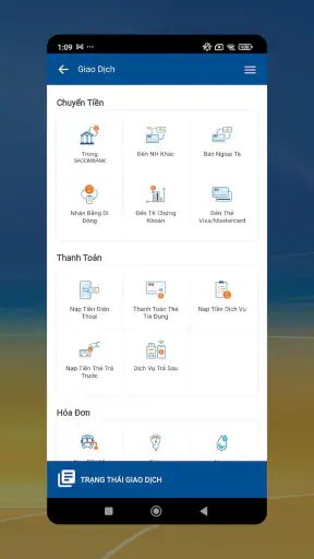 SACOMBANK mBanking screenshot