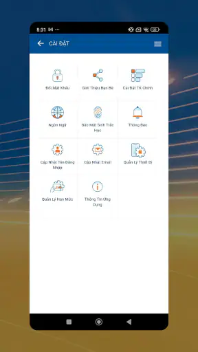 SACOMBANK mBanking screenshot