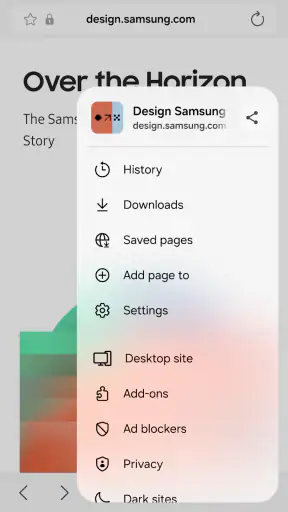 Samsung Internet Browser Beta screenshot