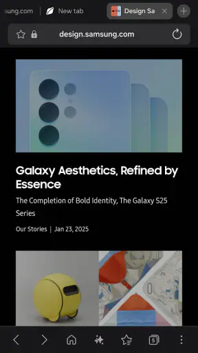 Samsung Internet Browser Beta screenshot
