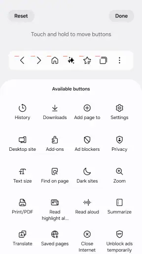 Samsung Internet Browser Beta screenshot