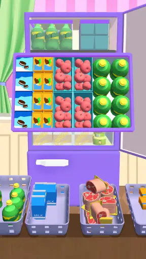 Sắp Xếp Tủ Lạnh: Game Xếp Đồ screenshot