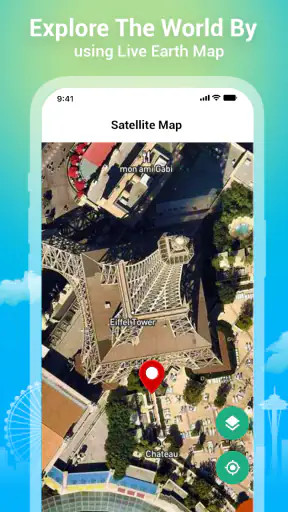 Satellite View GPS Navigation screenshot