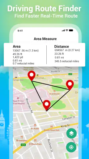 Satellite View GPS Navigation screenshot