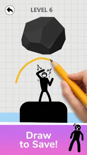 Save Stickman: Brain Draw Line screenshot