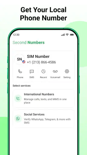 Second Phone Number - 2nd Line screenshot