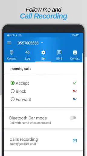 Secondary Number screenshot
