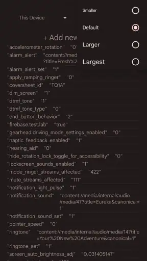 SetEdit SettingsDatabaseEditor screenshot