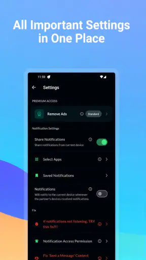 Share Notification screenshot