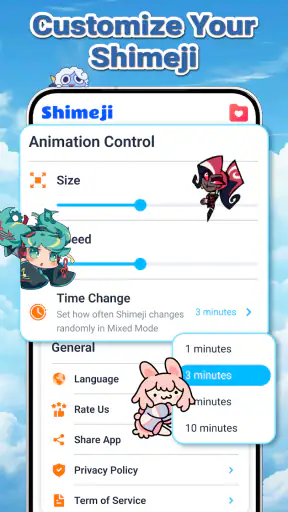 Shimeji Screen Pet Widget screenshot