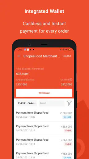 ShopeeFood - Đối Tác Nhà Hàng screenshot