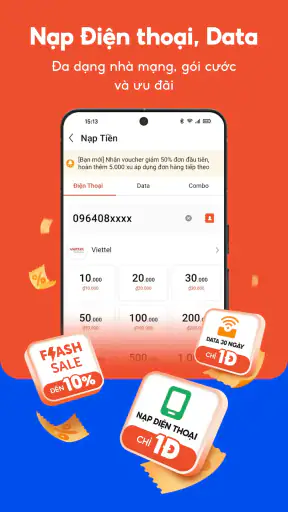ShopeePay - Vô vàn Dịch vụ screenshot
