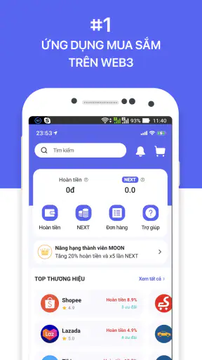 ShopNEXT - Hoàn Tiền, Mua Sắm screenshot
