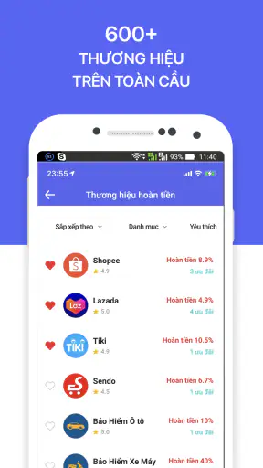 ShopNEXT - Hoàn Tiền, Mua Sắm screenshot