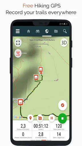 SityTrail hiking trail GPS screenshot