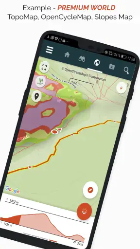 SityTrail hiking trail GPS screenshot