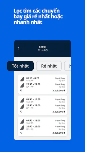 Skyscanner Chuyến bay screenshot