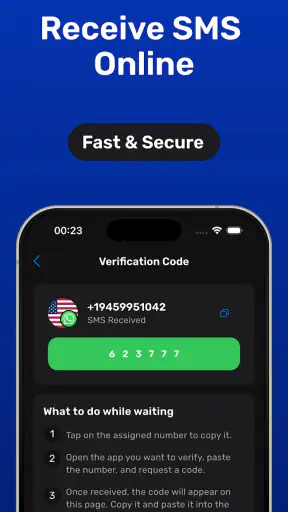 Số điện thoại ảo – Nhận SMS screenshot