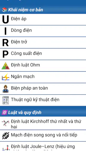 Sổ tay thợ điện screenshot