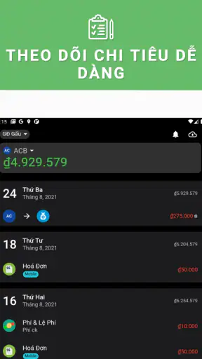 Sổ Thu Chi - Finance Assist screenshot