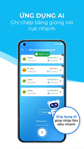 Sổ thu chi MISA: Quản lý tiền screenshot