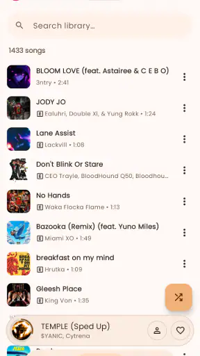 Sonix Music screenshot